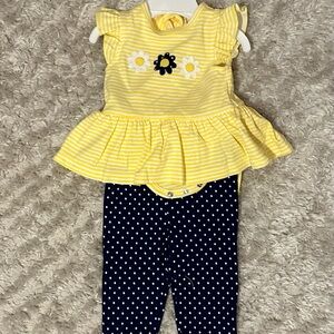 Little Me Blue Bodysuit and Headband Set